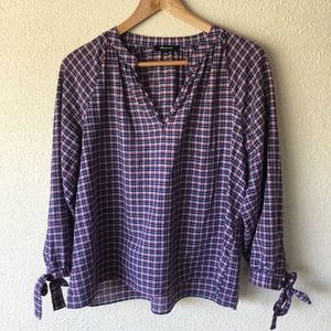 Madewell plaid blouse